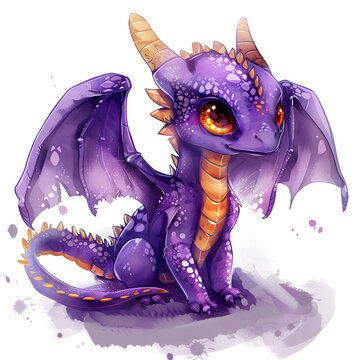 purpal dragon cartoon