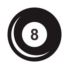 Billiard Number eight Black Ball 