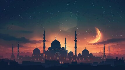 Ramadan day banner design. Islamic greeting cards - obrazy, fototapety, plakaty