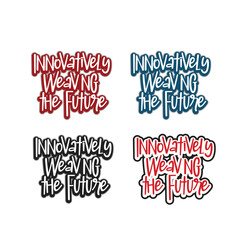 motivational sentence typography sticker design vector