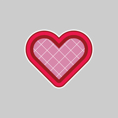 Love or heart shape graphic design clipart