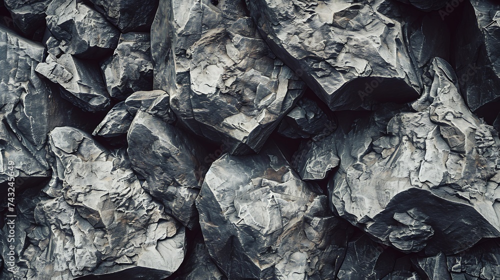 Aufkleber rock texture the surface of the mountain is like a stone wall white gray grunge background with copy