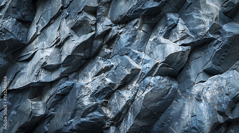 Poster dark blue grunge background deep blue stone background toned mountain texture closeup banner with co