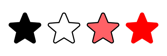 Fototapeta premium Star Icon vector illustration. rating sign and symbol. favourite star icon
