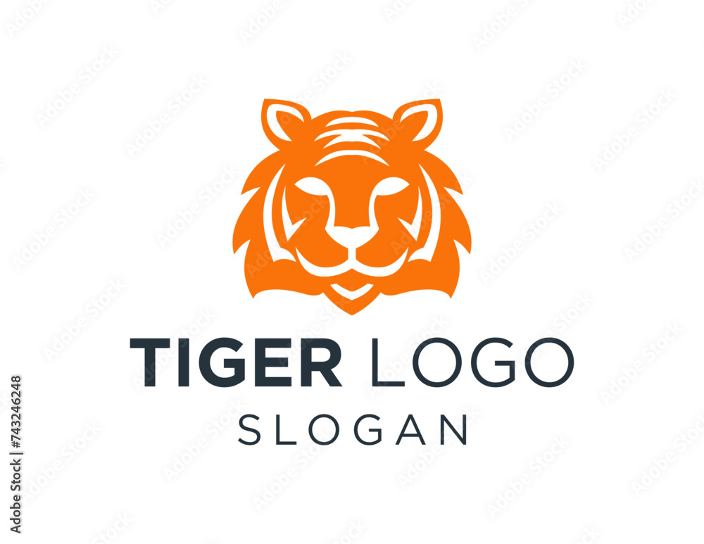 Poster The logo design is about Tiger and was created using the Corel Draw 2018 application with a white background.