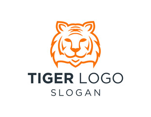 The logo design is about Tiger and was created using the Corel Draw 2018 application with a white background.