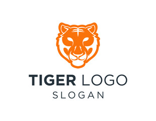 The logo design is about Tiger and was created using the Corel Draw 2018 application with a white background.