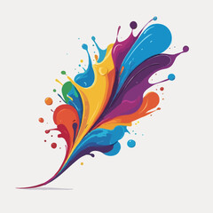 abstract colorful background, colorful paint splash