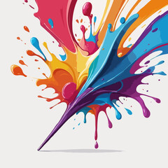 abstract colorful background, colorful paint splash
