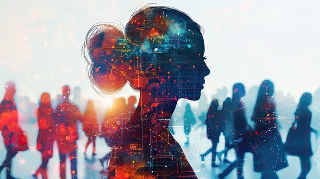 Adjacent to this imagery, a distinctive human icon emerges, serving as a symbolic representation of the customers themselves. This icon serves as a reminder of the human element behind data and strate