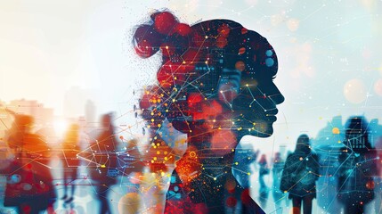 Adjacent to this imagery, a distinctive human icon emerges, serving as a symbolic representation of the customers themselves. This icon serves as a reminder of the human element behind data and strate