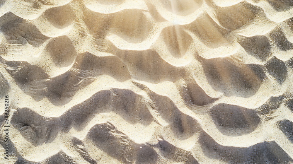 Poster texture of sandy beach as background top view : generative ai
