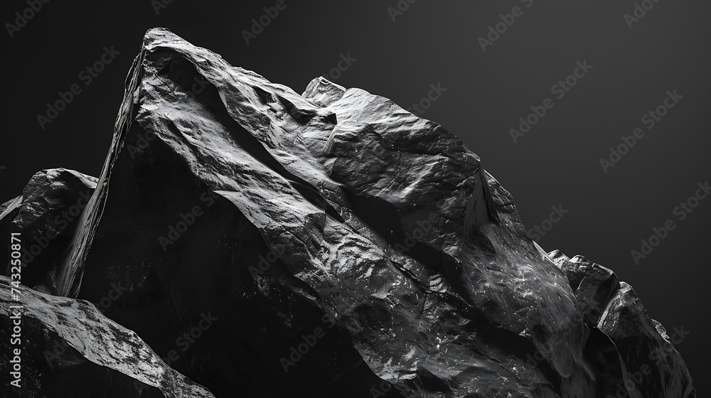 Poster black and white background copy space dark stone grunge background mountain texture closeup web bann