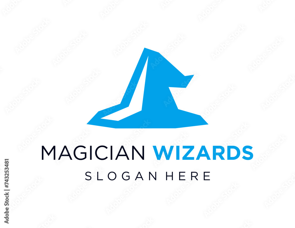 Poster the logo design is about wizard and was created using the corel draw 2018 application with a white b