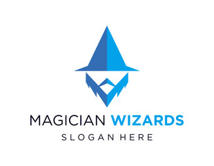 Fototapeta premium The logo design is about Wizard and was created using the Corel Draw 2018 application with a white background.