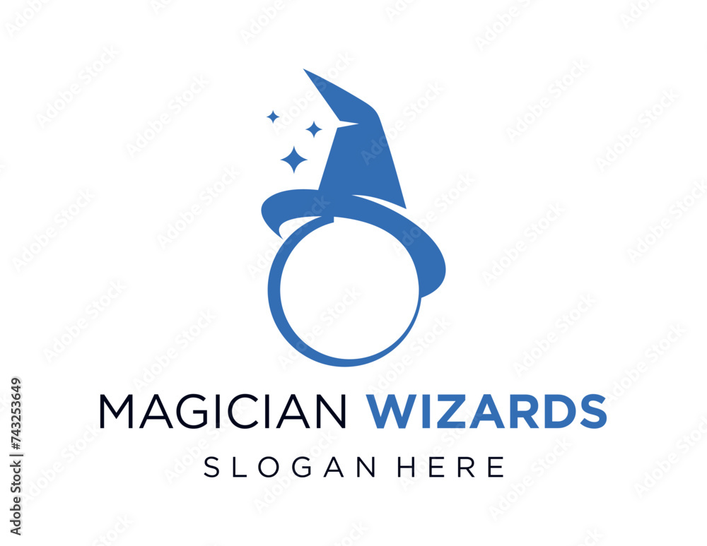 Poster the logo design is about wizard and was created using the corel draw 2018 application with a white b