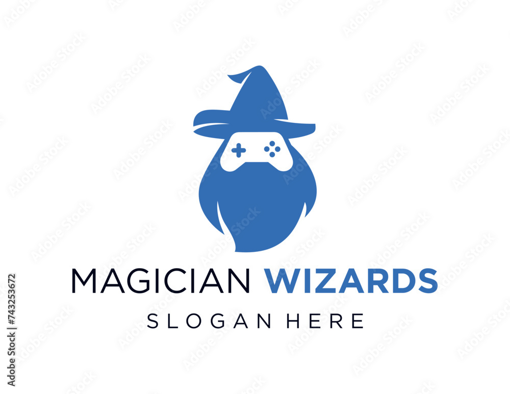 Poster the logo design is about wizard and was created using the corel draw 2018 application with a white b