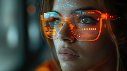 An infographic showcasing the potential impact of augmented reality on the ecommerce industry. Graphs and statistics show a significant increase in sales and customer engagement