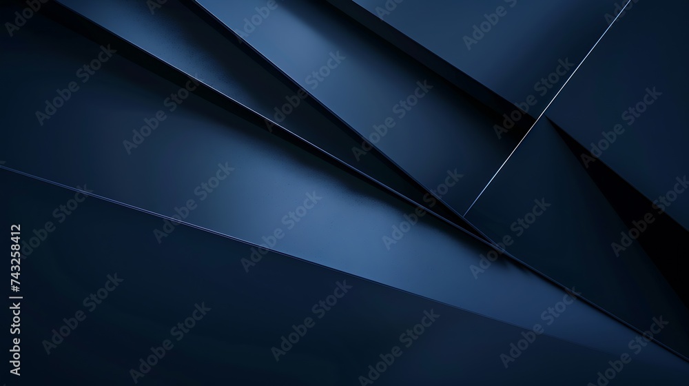 Poster modern black blue abstract background minimal color gradient dark web banner geometric shape 3d effe