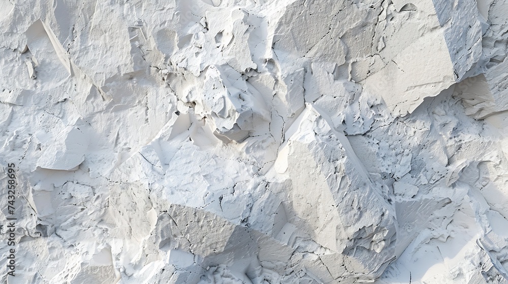 Aufkleber rock texture the surface of the mountain is like a stone wall white gray grunge background with copy