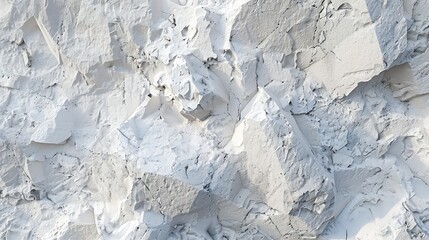 Rock texture The surface of the mountain is like a stone wall White gray grunge background with copy space for design Wide banner Panoramic Volumetric 3D effect : Generative AI
