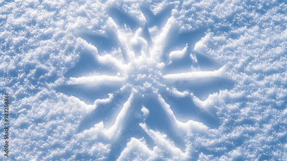 Leinwandbilder snow background texture of wet snow with sun symbol pattern in the winter window of the car outdoors
