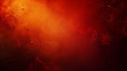 Abstract dark red background Dramatic fiery bloody sky Fantastic golden sunset background with copy space for design Halloween evil armageddon apocalypse concept Web banner : Generative AI - obrazy, fototapety, plakaty