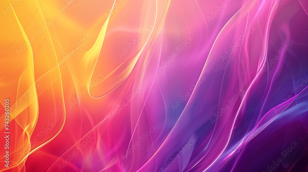 Fototapete yellow red purple abstract background gradient blend bright colorful rainbow background with space f