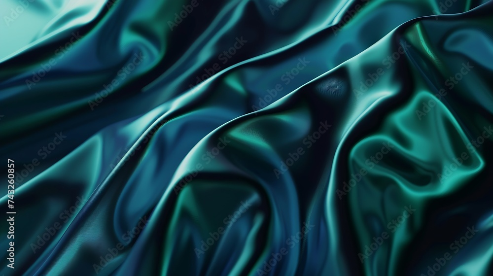 Poster Black blue green abstract texture background Color gradient Dark matte elegant background with space for design Canvas Poster Christmas : Generative AI