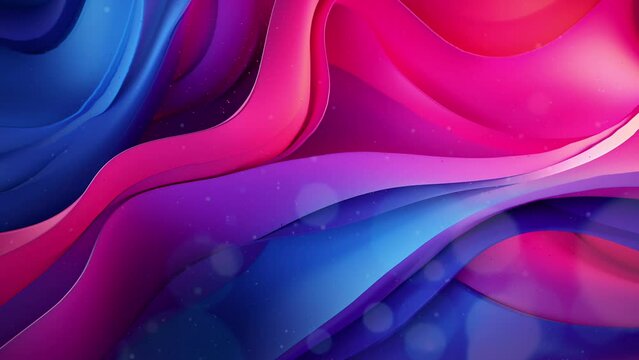 video animation background liquid blue, pink, red, high quality footage