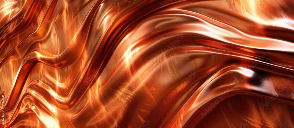 Aufkleber a detailed close-up view of an abstract background with a mix of orange and brown colors. the textur