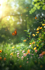 Spring theme background