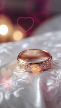 video template for wedding greeting, video for reels wedding notification, video wedding for moblie phone, video wedding rings luxury gold and diamods