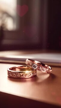 video template for wedding greeting, video for reels wedding notification, video wedding for moblie phone, video wedding rings luxury gold and diamods