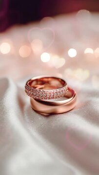 video template for wedding greeting, video for reels wedding notification, video wedding for moblie phone, video wedding rings luxury gold and diamods