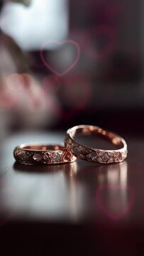 video template for wedding greeting, video for reels wedding notification, video wedding for moblie phone, video wedding rings luxury gold and diamods