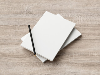 3D illustration. Notepad with pen isolated. © Fabricio UZ