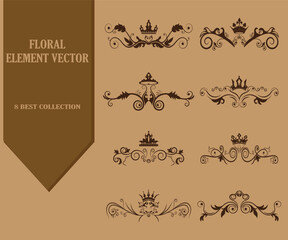 Floral Element Vector Best Collection