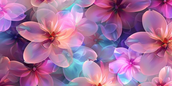 Beautiful Floral Abstract Background Flowers