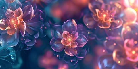 Beautiful Floral Abstract Background Flowers