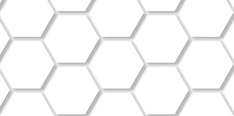 	
Abstract background with hexagon, modern abstract vector polygonal pattern. Futuristic abstract honeycomb technology white background. Luxury white hexagon pattern.