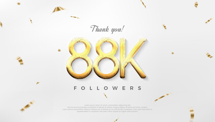 Thanks to 88k followers, celebration of achievements for social media posts.