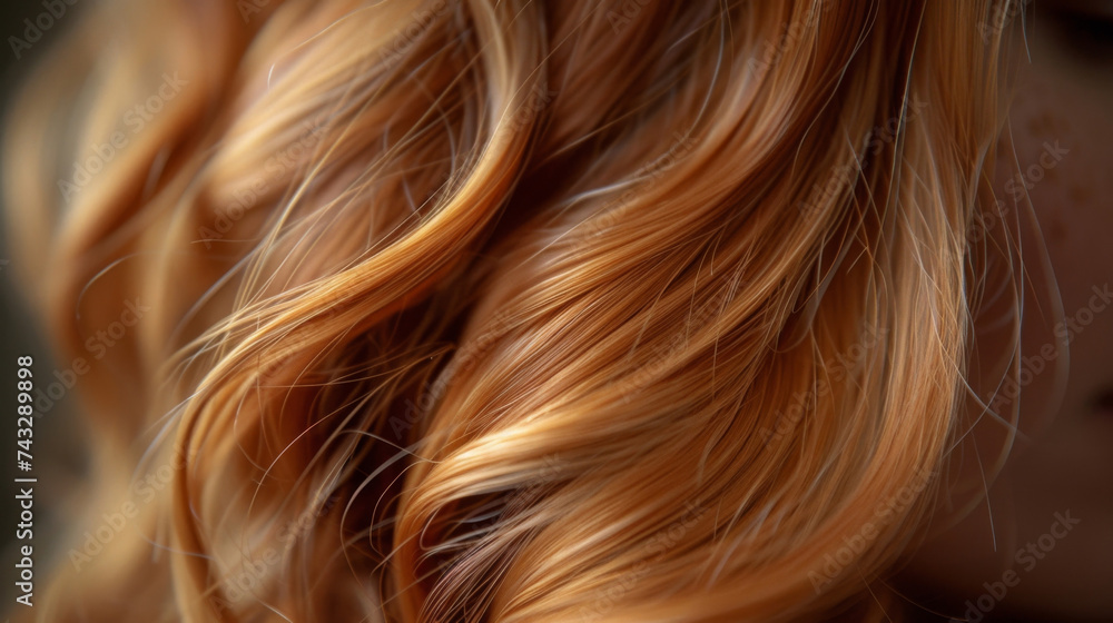 Poster texture of a mix of hair types with straight strands intertwining and curling around each other crea