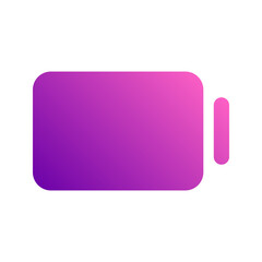 empty battery gradient icon