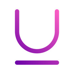 underline gradient icon
