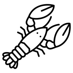 Lobster  Icon Element For Design