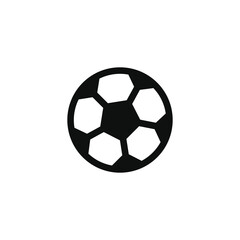 Soccer ball icon isolated on transparent background