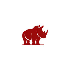 Logo Rhino Simple Vector On white background