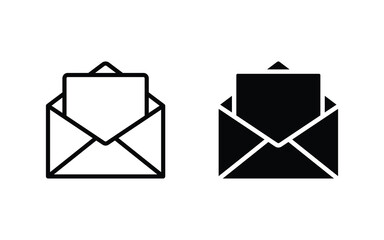 email icon set. envelope mail icon vector illustration