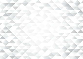 Abstract gray background with dynamic gradient triangle shape, geometric soft light backdrop. Vector illustration